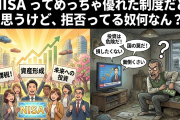 NISAってめっちゃ優れた制度だと思うけど、拒否ってる奴何なん!?