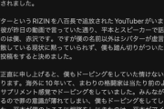 【悲報】RIZIN、平本蓮、アウト