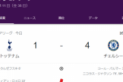 【速報】好調だったスパーズさん、チェルシー相手にフルボッコにされてしまうｗｗｗｗｗｗｗ
