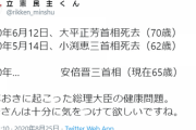 【立憲民主くん】80年大平首相死去 00年小渕首相死去 20年安倍首相　安倍さん気をつけて