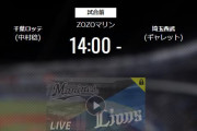 【試合実況】西武スタメン 先発:ギャレット（2020.10.3）