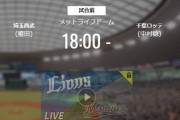 【試合実況】西武スタメン 先発:榎田（2020.7.26）