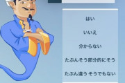 妻「コミュニケーションコストが高すぎる夫、永遠にアキネーターさせてくる」