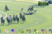 香港スプリントで多重落馬事故