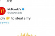 【マジキチ】マクドナルド、ポテトの宣伝ツイートで「?」アイコン使用→韓国人男性「小ささをあざ笑う表現」と激怒、不買運動に発展ｗｗｗｗｗ