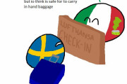 【スウェーデン】持ち込み禁止だよ【ポーランドボール】