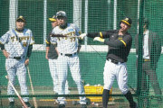 阪神・佐藤輝明、アレレ０発　キャンプ最初のフリー打撃でまさかの柵越えナシ　岡田彰布監督は「もっとポイント前に」と注文