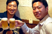 「球児・浩治」で乾杯！引退セレモニーから2日…藤川球児と上原浩治氏が再会「揃いましたよ」