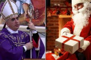 【悲報】カトリック教会司教「サンタクロースは存在しない。コカコーラが宣伝の為赤い衣装にした」子供達を前に