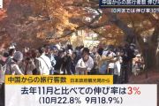 中国からの旅行客、中国政府が渡航自粛を呼びかけたのに去年より増加ｗｗｗｗｗ