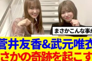 【櫻坂46】菅井友香&武元唯衣、まさかの奇跡を起こす…