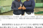 【悲報】ドミニカ人助っ人高校さん、進学校に1回戦コールド負け