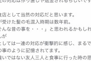客「うわぁラーメンに髪の毛入ってた・・対応も糞」　店主「！」シュババババ