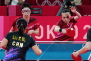 【そして敗北w】無観客なのに…卓球の混合ダブルス決勝に“謎の中国応援団”