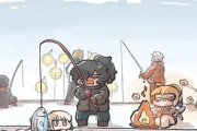【FGO】釣りを楽しむサーヴァント達！！　寒い中釣りするのもいいよね