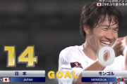 【Ｗ杯予選】日本14ー0モンゴル