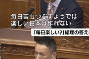 山本太郎「『楽しい日本』ってあんたの顔見てたら楽しめないよ！」　石破「...」