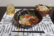 汁無し担々麺作ったぞ＋簡単なおつまみ【画像あり】