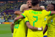 ◆W杯速報◆R16 ブラジル×韓国 36分ヴィニシウスの浮き球をパケタが蹴り込み夢スコリーチ！ #BRAKOR