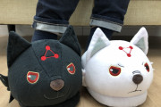 気分は伏黒！？「呪術廻戦」玉犬がもっふもふのルームシューズになって登場！