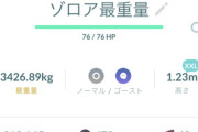 【ポケモンGO】サイズバグゾロアの仕様