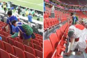 海外の反応「日本から学ぼう」W杯開幕戦で多数の日本人ファンがゴミ拾い！地元メディア称賛