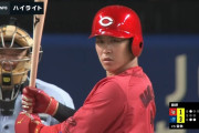 広島堂林　.254 5本 18打点 OPS.753