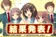 「涼宮ハルヒの総選挙」結果発表！総勢26名のキャラクターの中から1位に輝いたのは！？