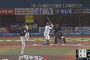 佐々木朗希、パーフェクト終了　７番西野に四球