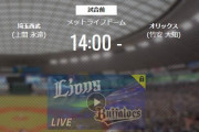 【試合実況】西武スタメン 先発:上間（2021.5.4）