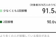 【速報】ワクチン接種、９０００万人を突破ッッッ！！