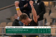 シュワルツマンがティエムとの5時間超の死闘制し初の全仏ベスト4進出！！TOP10入り！！