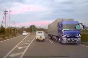 【動画】大型トラックの逆走車が山口市内の国道262号で目撃される。