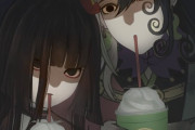 【FGO】抹茶フラペチーノを飲む駒姫と道満！！　どっちも顔が怖いんだよなぁw