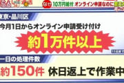 【給付金】オンライン申請が大混雑！