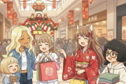お正月のショッピングモールについて