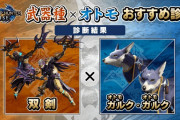 【話題】『モンスターハンターライズ』公式サイトにて「武器種×オトモおすすめ診断」が公開中！！自分にピッタリの武器やオトモを診断してみようぜ！！