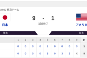 【侍ジャパンvs.アメリカ】9-1で侍ジャパン勝利！