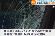 【画像】ドラクエウォークで人を轢き殺した教師のご尊顔、ガチでヤバイ