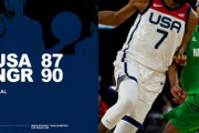 バスケ米国男子代表、強化試合初戦でナイジェリアにまさかの敗戦