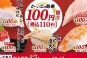 【朗報】かっぱ寿司さん、スシローとくら寿司を本気で潰しにかかるｗｗｗｗ