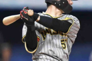 阪神・中野　両リーグ最多４２度目マルチ　セ最多安打も視界！トップ中日・岡林と４本差