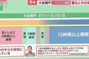 大谷サンの１日のスケジュール、ほぼなんG民だった．．．
