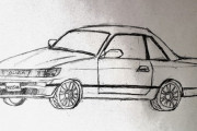 車の絵描いてみたんだけど評価してくれ