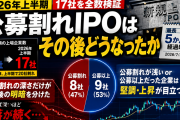 公募割れIPOはその後どうなったか｜2026年上半期17社を全数検証