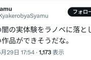 【画像】syamuさん41歳「ネットの闇の実体験をラノベに落とし込んだら面白い作品ができそうだな」