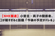 【NHK報道】小室圭・眞子の関係者、口が軽すぎると話題「今後の予定がバレる」