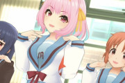 【デレステ】ハルヒコラボ「制服ウサミン！制服雪美ちゃん！りあむも団長衣装似合ってる！」