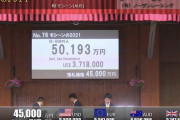 【セレクトセール2022】モーリス産駒に4億5000万の値が着くｗｗｗｗｗｗ常軌を逸してるだろｗｗｗ