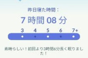 【ポケモンGO】睡眠計測機能「21時間」寝ても星の砂が2500･･･これ最大数？1万貰えてた画像は一体